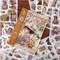 480 Pre-Cut Vintage Scrapbook Stickers (Beige) 9.2 x 6.5 x 0.2 inches